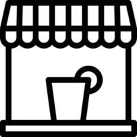 ilustración vectorial de puesto de limonada en un fondo. símbolos de calidad premium. iconos vectoriales para concepto y diseño gráfico. vector