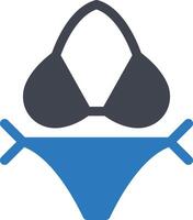 ilustración de vector de bikini en un fondo. símbolos de calidad premium. iconos vectoriales para concepto y diseño gráfico.