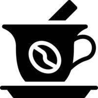 ilustración de vector de café en un fondo. símbolos de calidad premium. iconos vectoriales para concepto y diseño gráfico.