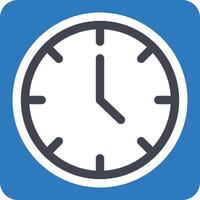 ilustración de vector de reloj en un fondo. símbolos de calidad premium. iconos vectoriales para concepto y diseño gráfico.