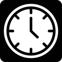 ilustración de vector de reloj en un fondo. símbolos de calidad premium. iconos vectoriales para concepto y diseño gráfico.