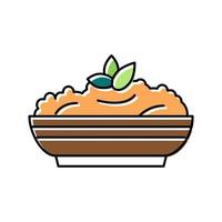 puree carrot color icon vector illustration