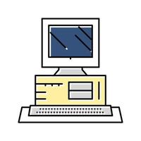 computer pc technology color icon vector illustration