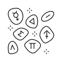 stones boho line icon vector illustration