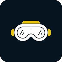 icono de vector de gafas vr