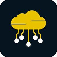 icono de vector de nube