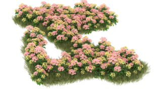 Realistic foliage isolated on transparent background. 3d rendering - illustration png
