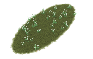 Realistic foliage isolated on transparent background. 3d rendering - illustration png