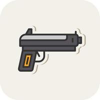 icono de vector de pistola