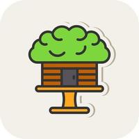 Tree House Vector Icon