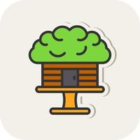 Tree House Vector Icon