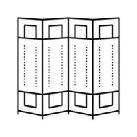 room divider line icon vector illustration