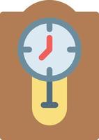 ilustración de vector de reloj en un fondo. símbolos de calidad premium. iconos vectoriales para concepto y diseño gráfico.