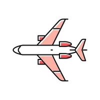 transporte avión avión color icono vector ilustración
