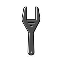 fan clutch wrench tool color icon vector illustration