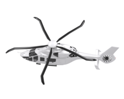 Helicopter isolated on transparent background. 3d rendering - illustration png