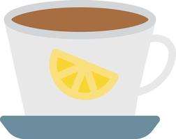 ilustración de vector de té de limón en un fondo. símbolos de calidad premium. iconos vectoriales para concepto y diseño gráfico.