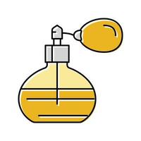 perfume spray bottle glass color icon vector illustration