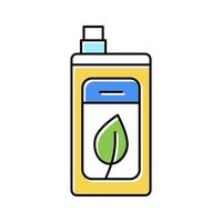 Ilustración de vector de icono de color de detergente ecológico