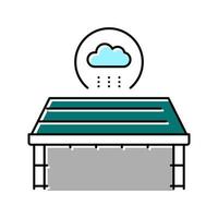 roof waterproofing color icon vector illustration