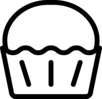 ilustración de vector de cupcake en un fondo. símbolos de calidad premium. iconos vectoriales para concepto y diseño gráfico.