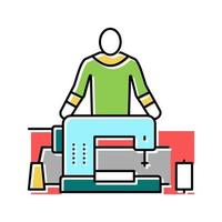 sewing alteration specialist color icon vector illustration