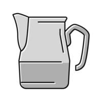 pitcher utensil color icon vector illustration