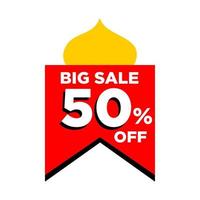 Big Sale Ramadan banner illustration vector