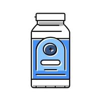 antioxidant blueberry color icon vector illustration