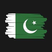 vector de pincel de bandera de pakistán