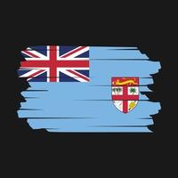 Fiji Flag Brush Vector