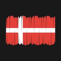Denmark Flag Brush Strokes vector