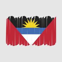 Antigua Flag Brush Strokes vector