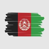 Afghanistan Flag Brush Vector
