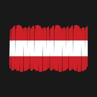 Austria Flag Brush Strokes vector