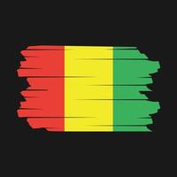 Guinea Flag Brush Vector