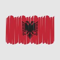 Albania Flag Brush Strokes vector