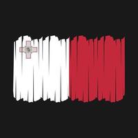 Malta Flag Brush Strokes vector