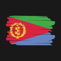 Eritrea Flag Brush Vector