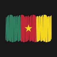 Cameroon Flag Brush Strokes vector