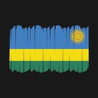 Rwanda Flag Brush Strokes vector