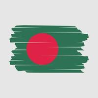 Bangladesh Flag Brush Vector