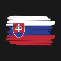 Slovakia Flag Brush Vector