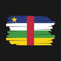 Central African Flag Brush Vector