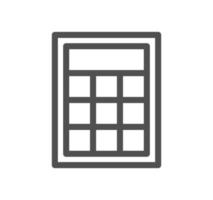 Calculation and accounting related icon outline and linear vector. vector