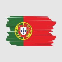 Portugal Flag Brush Vector