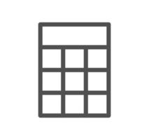 Calculation and accounting related icon outline and linear vector. vector