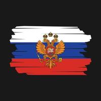 Russia Flag Brush Vector
