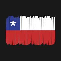 Chile Flag Brush Strokes vector