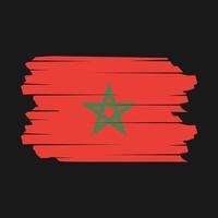 vector de pincel de bandera de marruecos